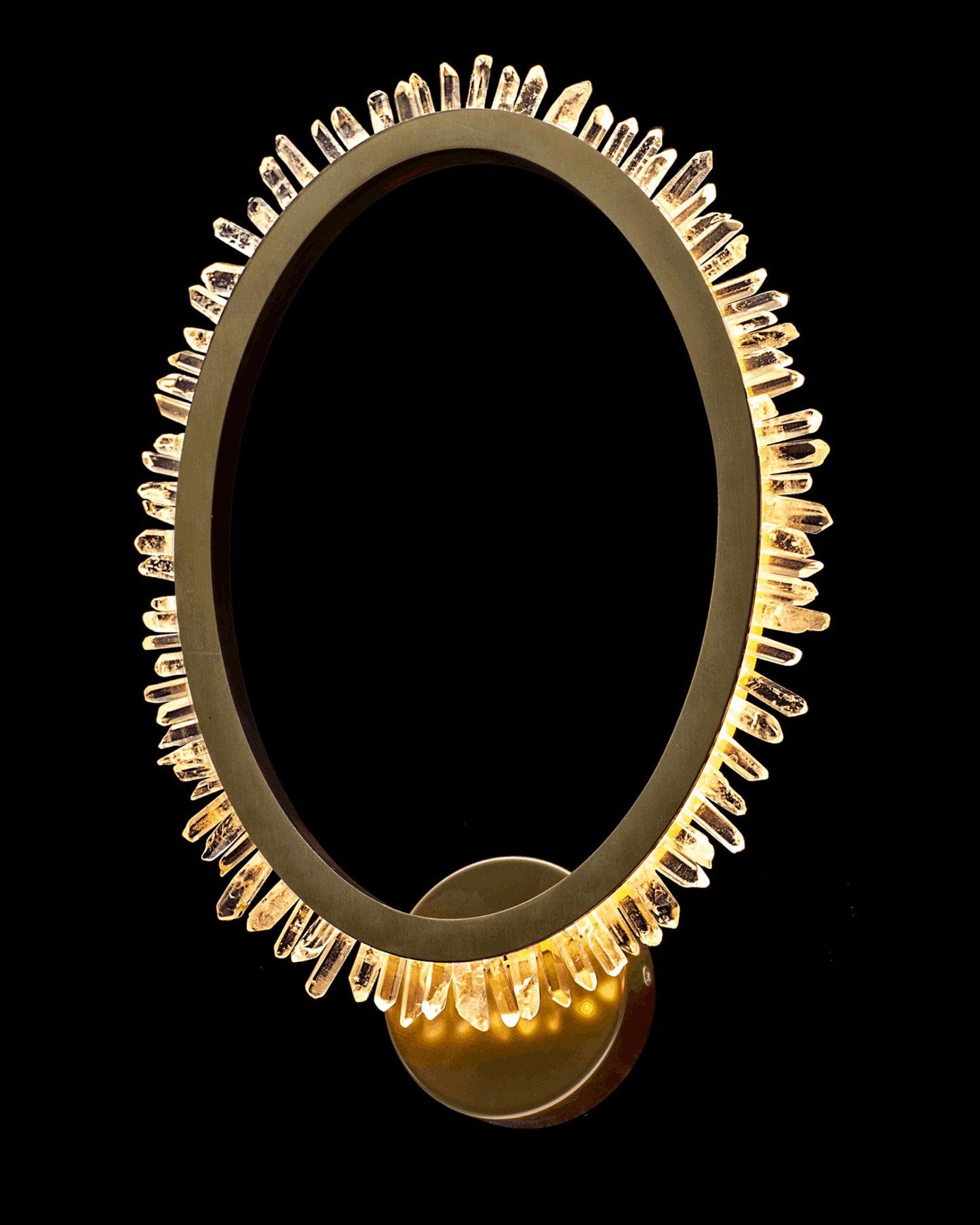 Quartz Halo Wall Light Satin Gold quartz-halo wall-lights Bedroom Lounge Kitchen Hallway MB20020154-1ASG illuminati light