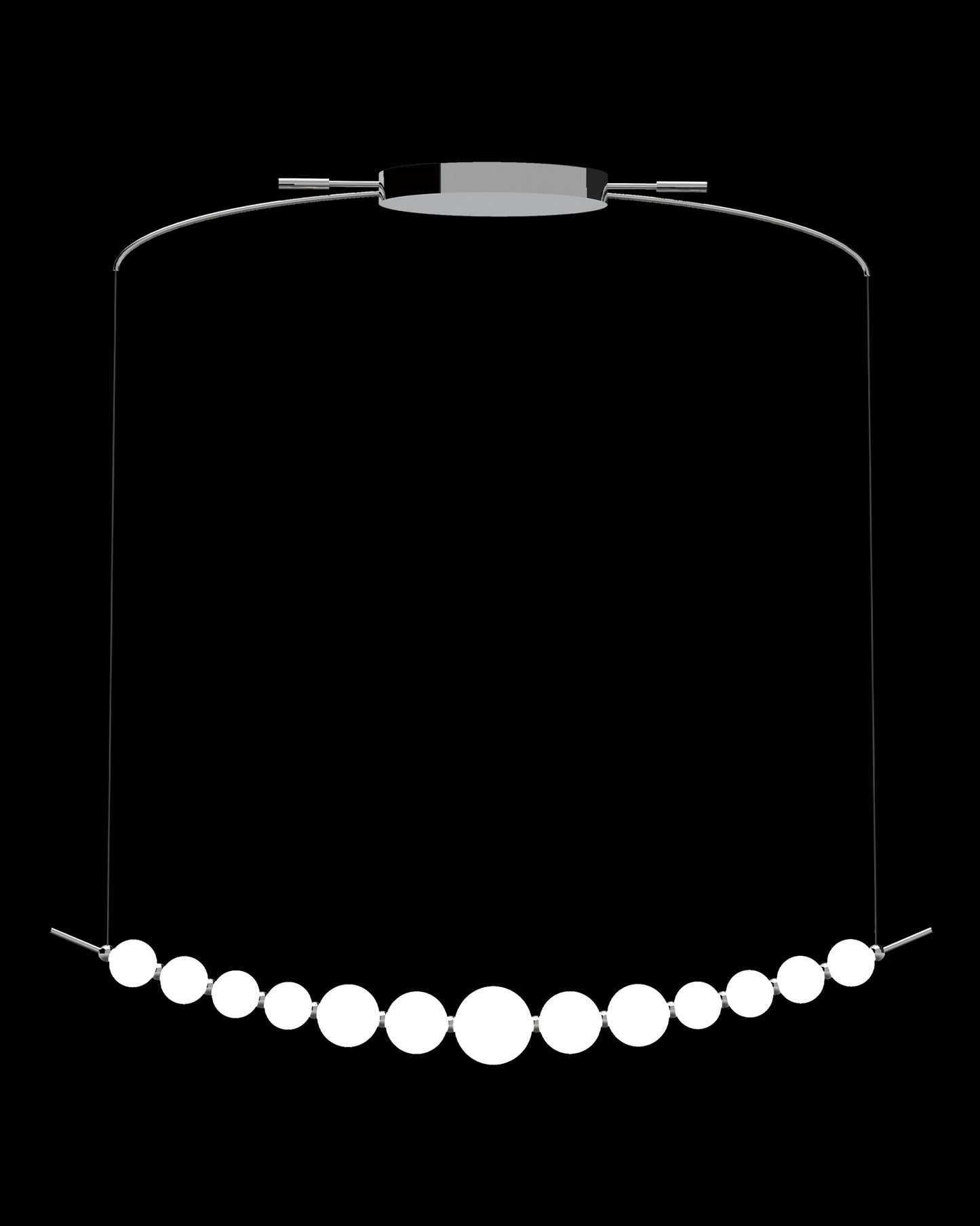 Pearl Pendant Chrome pearl ceiling-pendant-lights Bedroom Lounge Kitchen Hallway MD19001033-1HCHR illuminati light