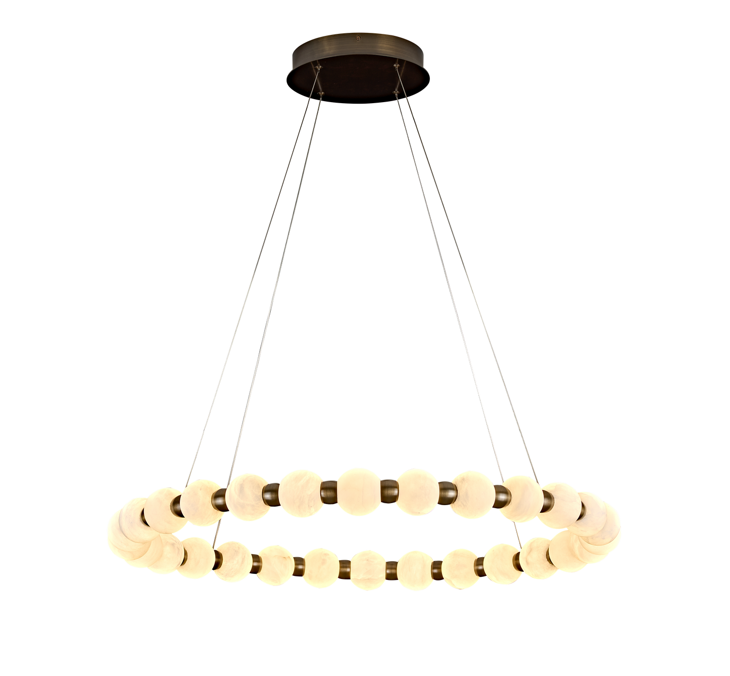 Alabaster Globe D80 cm Ring Pendant 29xD7cm globe