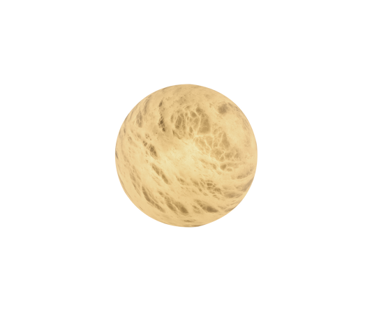 Alabaster Round  Wall Light Antique Brass