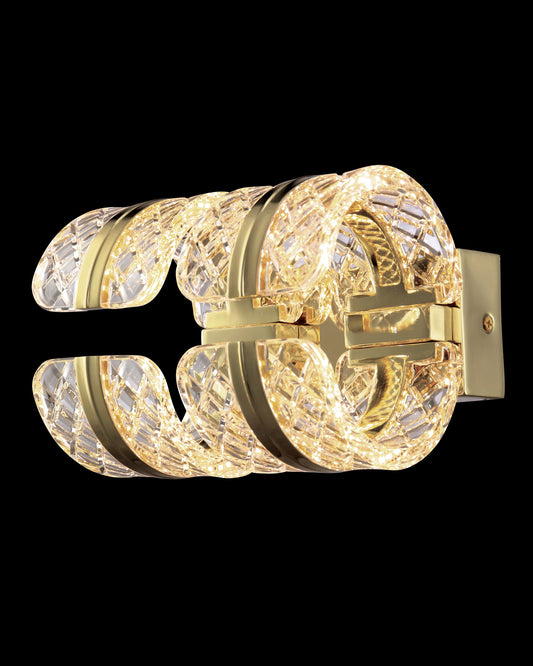 Chiaro Wall Light Gold Dimmable 23x10x14cm Illuminati