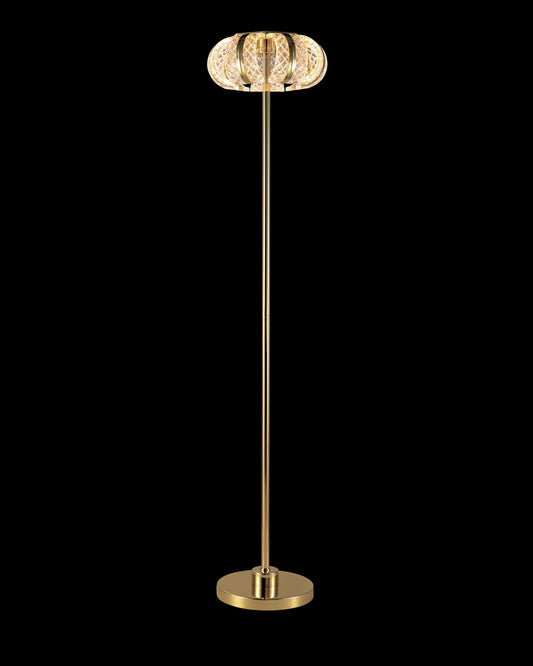 Chiaro Floor Lamp Gold 34cm Diam H 160cm Dimmable Illuminati Light
