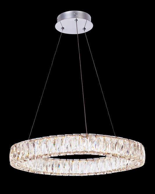 Crystal Ring Large Pendant Dimmable Illuminati Light