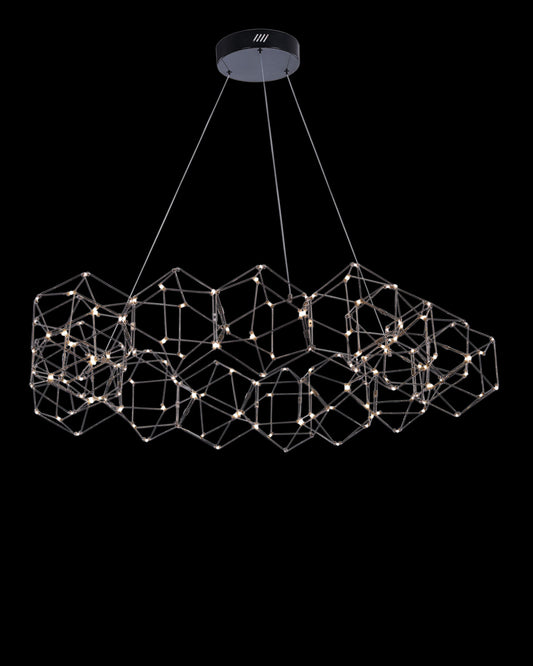 Lucciola 15 Prism Round Pendant Black Illuminati Light