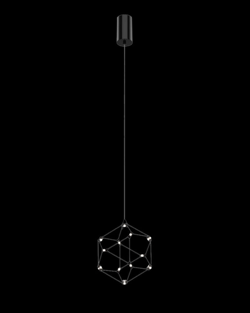 Lucciola Single Pendant D16.5 Black Illuminati Light