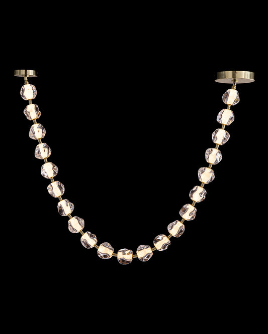 Ciottolo 21LT Draped Pendant Satin Gold Illuminati Light