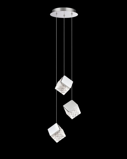 Magia 3Lt Pendant Chrome Illuminati Light