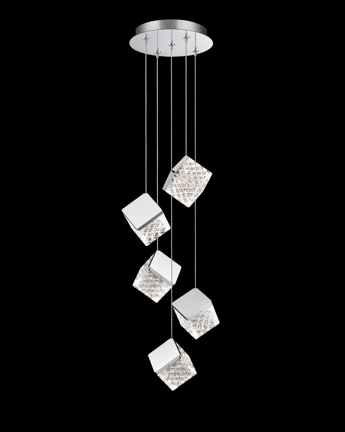 Magia 5Lt Pendant Chrome Illuminati Light
