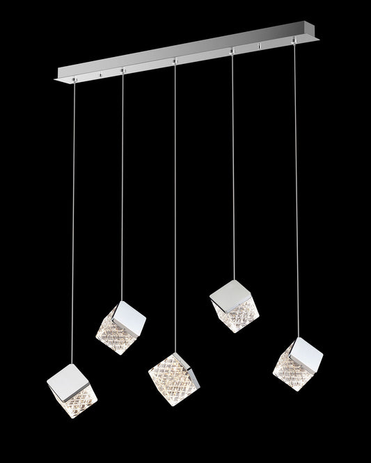 Magia 5Lt Bar Pendant Chrome Illuminati Light