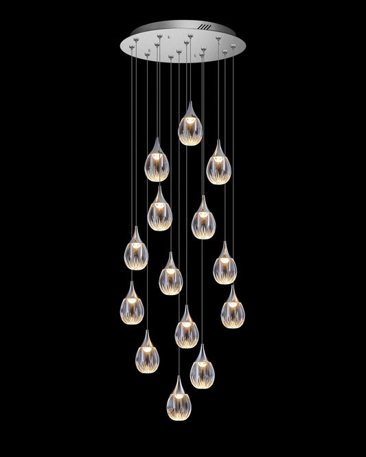 Stilla 14 Light Round Pendant Chrome Illuminati