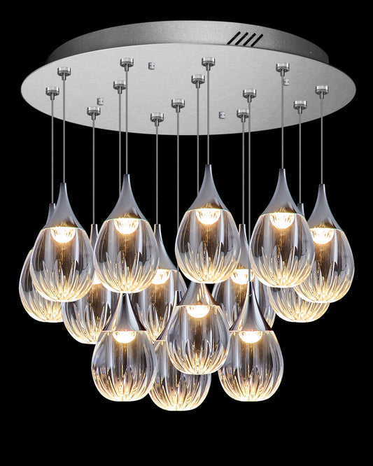 Stilla 14 Light Round Pendant Chrome Illuminati