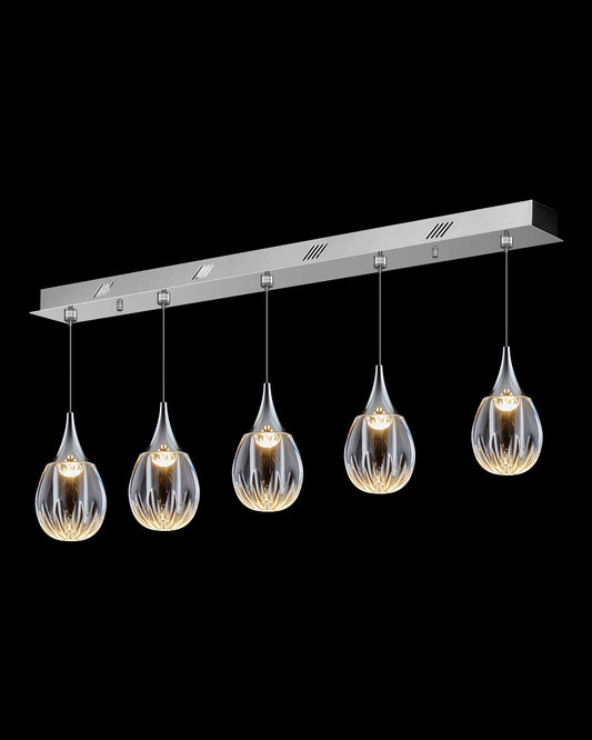 Stilla 5 Light Bar Pendant Chrome Illuminati