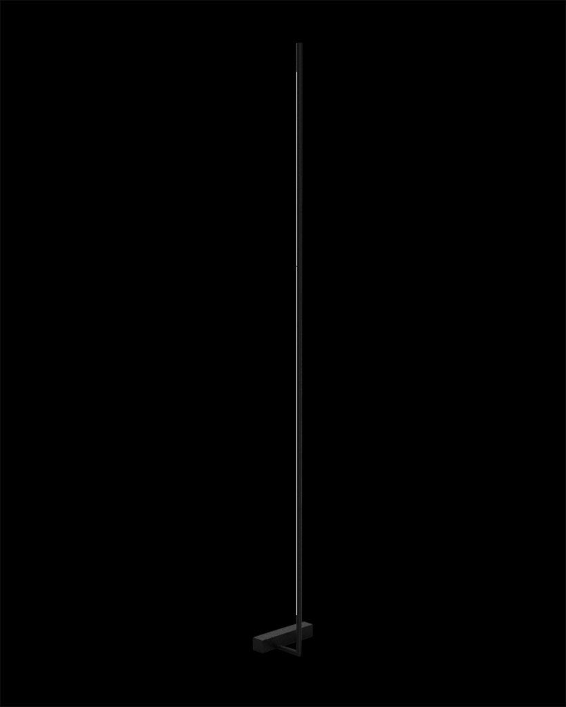Tubular Floor Matt Black tubular floor-lights Bedroom Lounge Kitchen Hallway ML18001070-1ABLK illuminati light