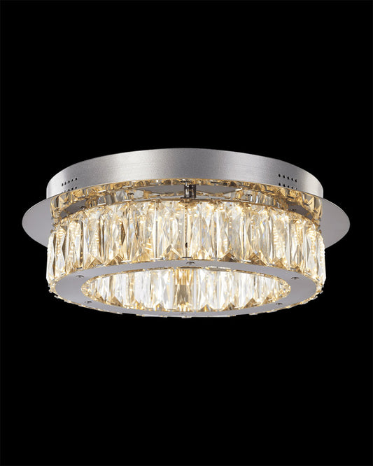 Crystal Ring Flush Dimmable Illuminati Light