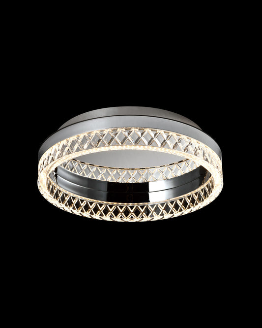 Santi Single Flush Chrome IP44 Illuminati Light