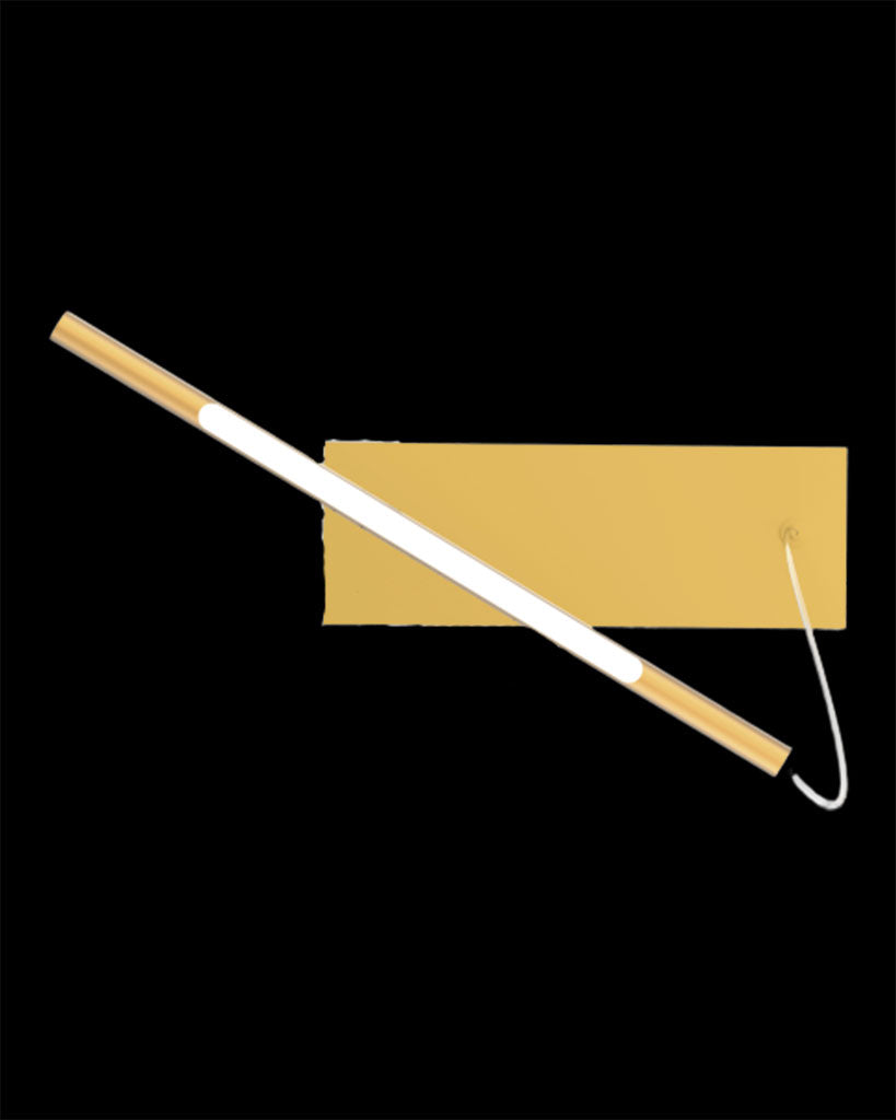 Tubular Pendant Box Satin Gold With 33cm Rod and 40W Driver tubular  ceiling-pendant-lights  Bedroom  Lounge  Hallway  Kitchen TUB-D33-40W-GOL illuminati light