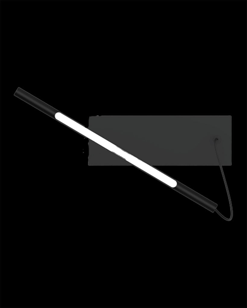 Tubular Pendant Box Black With 33cm Rod and 60W Driver tubular  ceiling-pendant-lights  Bedroom  Lounge  Kitchen  Hallway TUB-D33-60W-BLK illuminati light