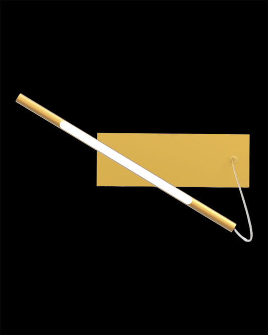 Tubular Pendant Box Satin Gold With 33cm Rod and 60W Driver tubular  ceiling-pendant-lights  Bedroom  Lounge  Kitchen  Hallway TUB-D33-60W-GOL illuminati light