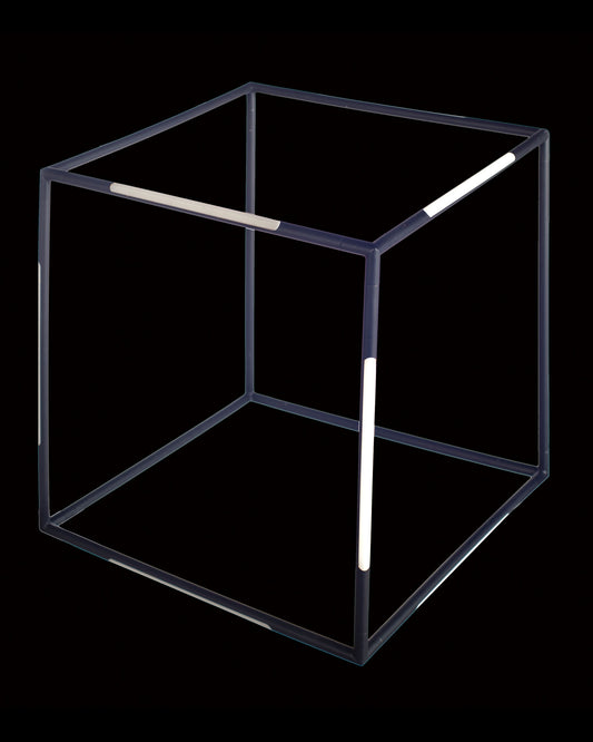 Tubular Small Cube Black Illuminati Light