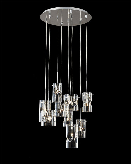 Venus 9Lt pendant Champagne tint Illuminati Light