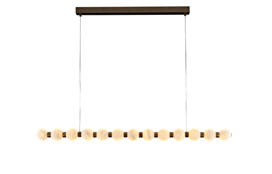 Alabaster Globe Bar L120cm Pendant 13XD8cm globe