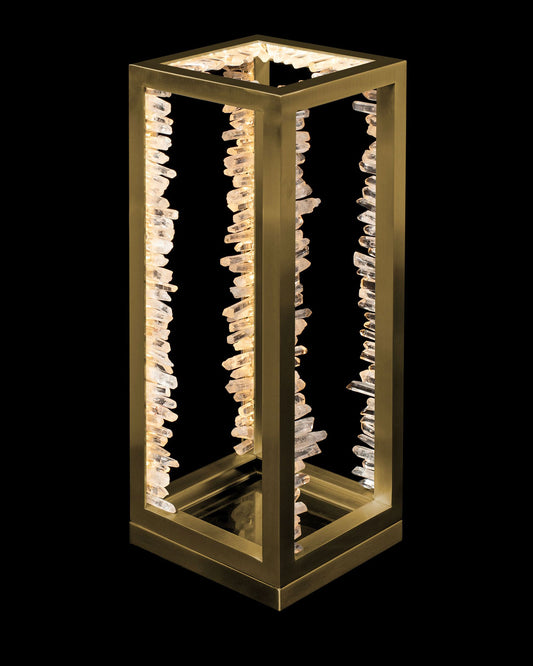 Quartz Retangular Table Light Satin Gold quartz-retangular  table-lights  Bedroom  Lounge  Kitchen  Hallway MT20020154-1BSG illuminati light