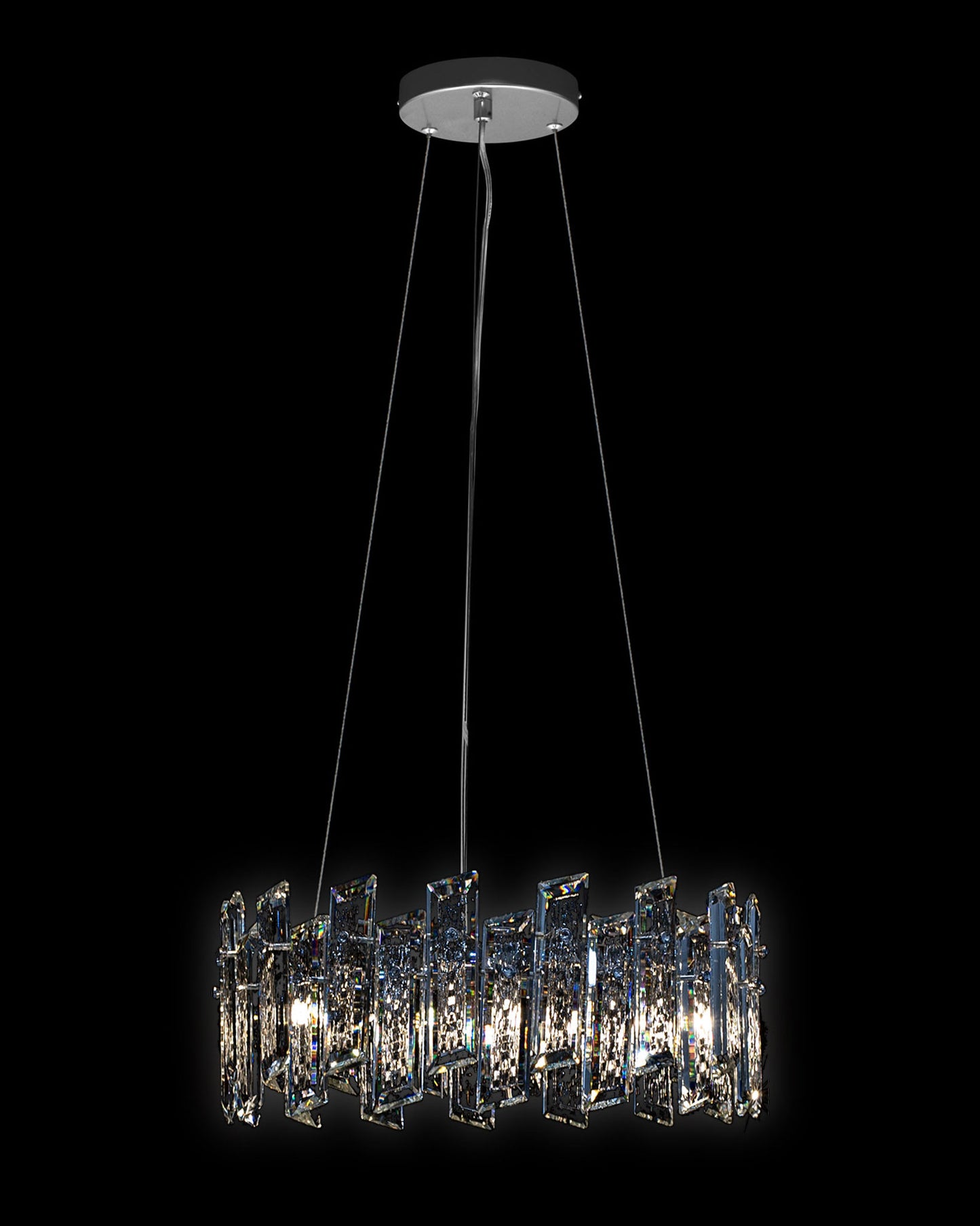 Crisiante Pendant 6Lt D40cm Chrome crisiante  ceiling-pendant-lights  Bedroom  Lounge  Kitchen  Hallway MD22020110-6ACHR illuminati light