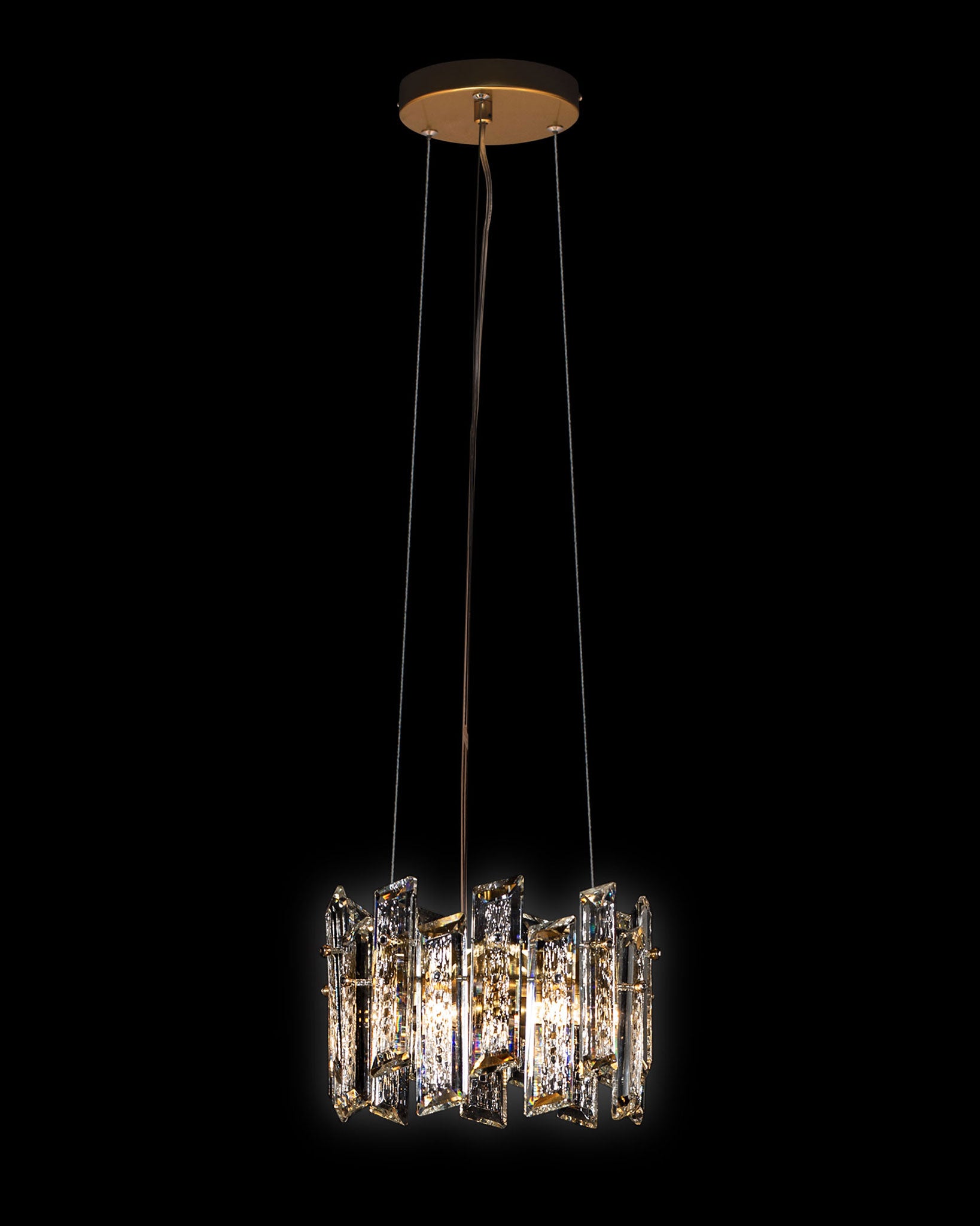 Crisiante Pendant 3Lt D25cm Gold crisiante  ceiling-pendant-lights  Bedroom  Lounge  Kitchen  Hallway MD22020110-3AGOL illuminati light