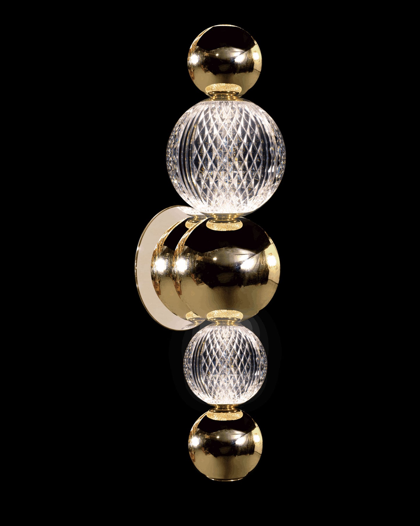 Diamante Embellished Wall Light Gold Illuminati