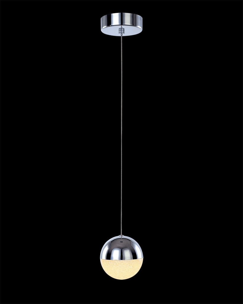 Eclipse Single Pendant Chrome eclipse  ceiling-pendant-lights  Bedroom  Lounge  Kitchen  Hallway MD14003057-1ACHR illuminati light