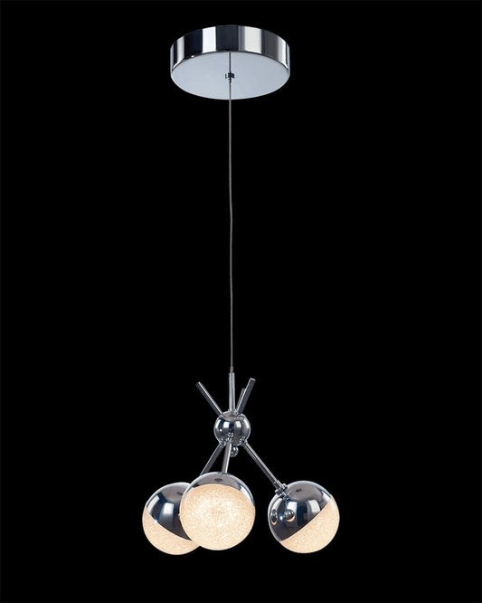 Eclipse 3Lt Cluster Semi-Flush Chrome Dimmable eclipse  semi-flush-ceiling-lights  Bedroom  Lounge  Kitchen  Hallway MD14003057-3BCHR illuminati light