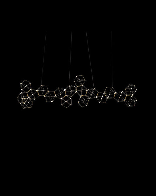Lucciola 18 Prism Linear Pendant Brass lucciola  ceiling-pendant-lights  Bedroom  Lounge  Kitchen  Hallway MD18001068-18ABRS illuminati light