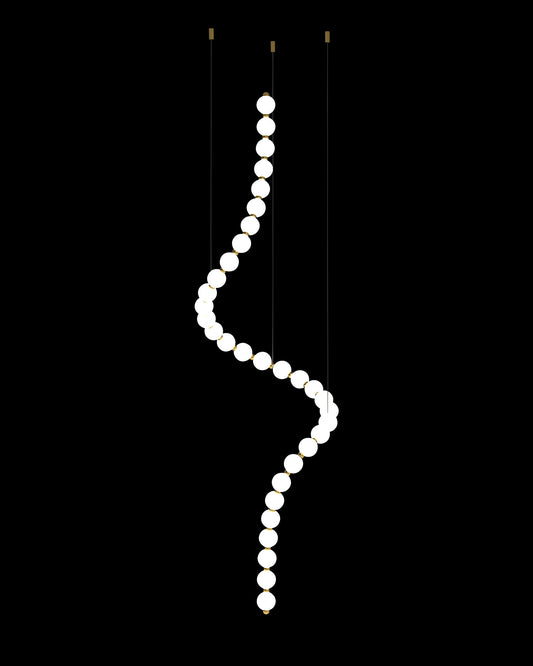 Pearl 33Lt Vertical Pendant Chrome pearl  ceiling-pendant-lights  Bedroom  Lounge  Kitchen  Hallway MD19001033-33AY.V illuminati light