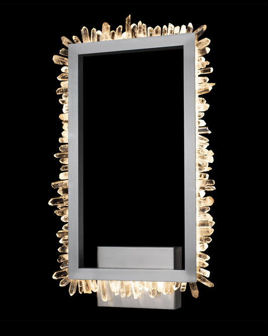 Quartz Retangular wall Light Satin Nickel quartz-retangular  wall-lights  Bedroom  Lounge  Kitchen  Hallway MB20020154-1CSN illuminati light