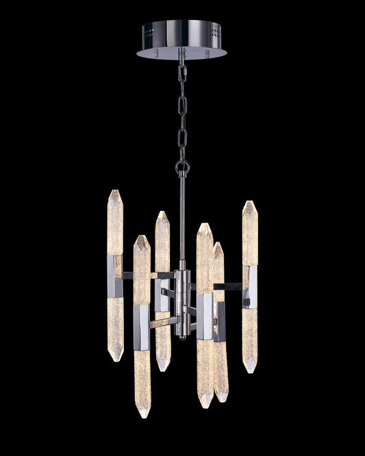 Shard 6 Arm 12Lt Pendant Chrome shard  ceiling-pendant-lights  Bedroom  Lounge  Kitchen  Hallway MD17003025-12BCHR illuminati light