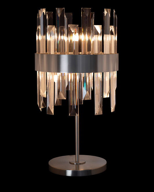 Zenna Table Lamp Satin Nickel Illuminati Light