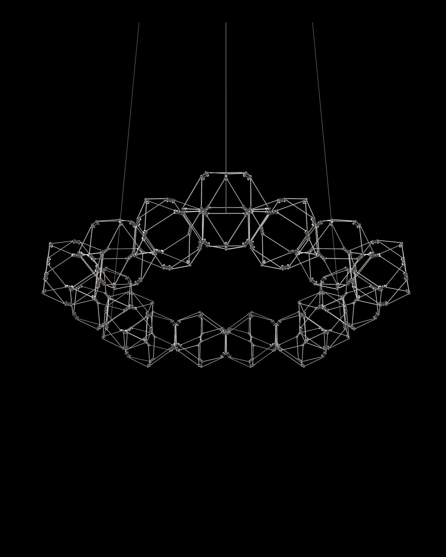 Lucciola 15 Prism Round Pendant Stainless Steel lucciola  ceiling-pendant-lights  Bedroom  Lounge  Kitchen  Hallway MD18001068-15GSS illuminati light