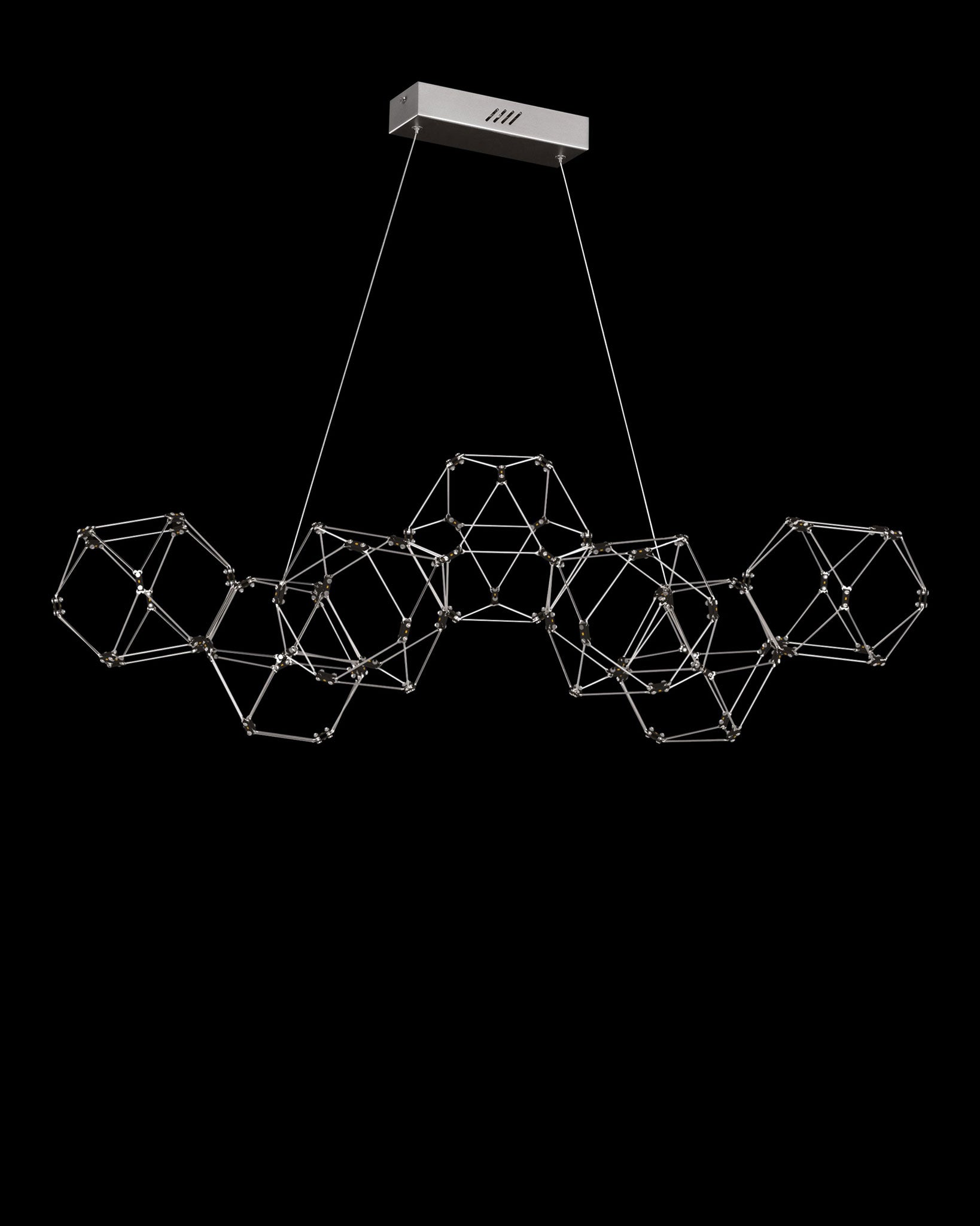 Lucciola 7 Prism Linear Pendant Brass lucciola  ceiling-pendant-lights  Bedroom  Lounge  Kitchen  Hallway MD18001068-7ASS illuminati light
