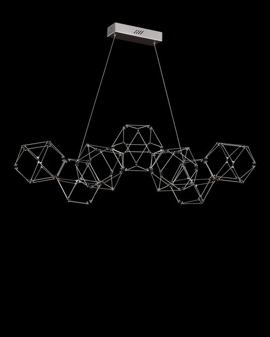 Lucciola 7 Prism Linear Pendant Brass lucciola  ceiling-pendant-lights  Bedroom  Lounge  Kitchen  Hallway MD18001068-7ASS illuminati light