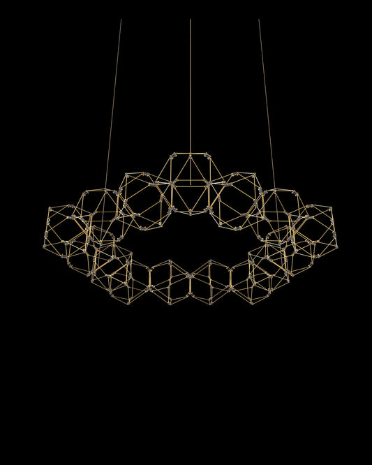 Lucciola 15 Prism Round Pendant Brass lucciola  ceiling-pendant-lights  Bedroom  Lounge  Kitchen  Hallway MD18001068-15GBRS illuminati light