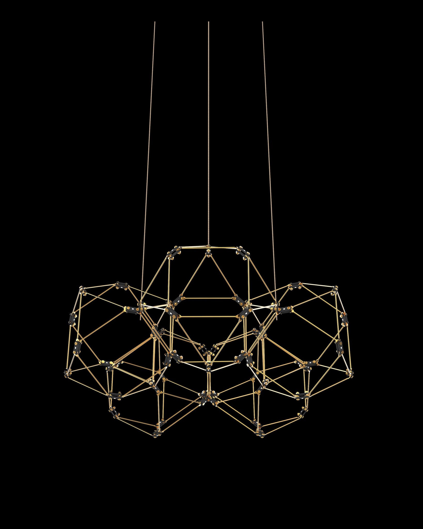 Lucciola 5 Prism Round Pendant Brass lucciola  ceiling-pendant-lights  Bedroom  Lounge  Kitchen  Hallway MD18001068-5GBRS illuminati light