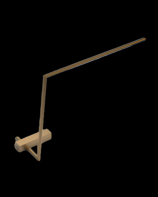 Tubular Single Table Satin Gold tubular  table-lights  Bedroom  Lounge  Kitchen  Hallway MT18001070-1AGOL illuminati light