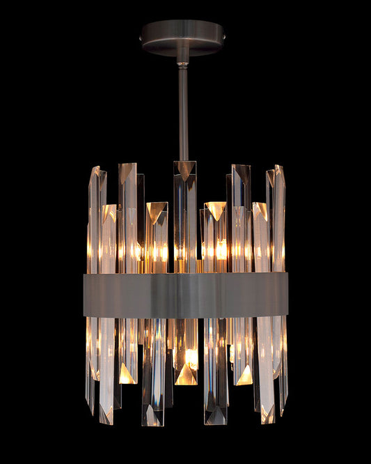 Zenna Semi Flush Satin Nickel Illuminati Light