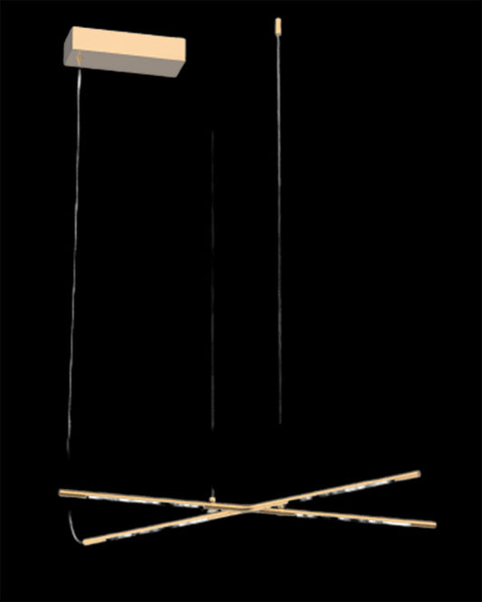 Tubular 4Lt Pendant Satin Gold Model A tubular  ceiling-pendant-lights  Bedroom  Lounge  Kitchen  Hallway MD18001070-4AGOL illuminati light
