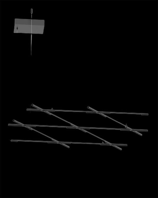 Tubular 10Lt Pendant Matt Black Model B tubular  ceiling-pendant-lights  Bedroom  Lounge  Kitchen  Hallway MD18001070-10BBLK illuminati light