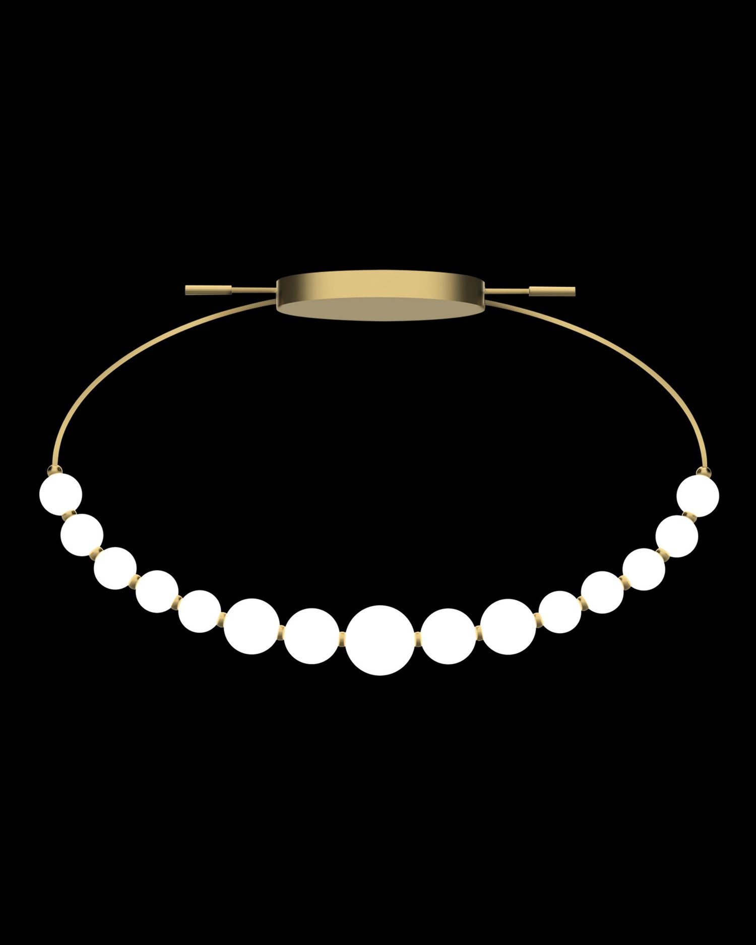 Pearl Semi-Flush Gold pearl  semi-flush-ceiling-lights  Bedroom  Lounge  Kitchen  Hallway MX19001033-1CGOL illuminati light
