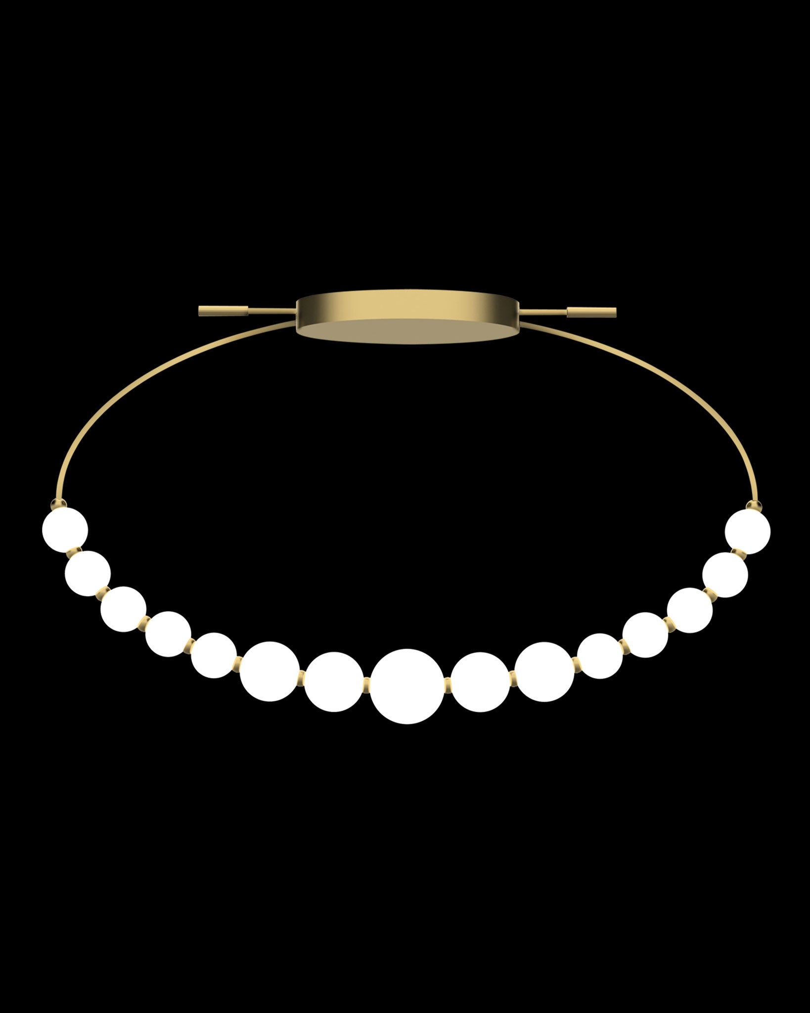 Pearl Semi-Flush Gold pearl  semi-flush-ceiling-lights  Bedroom  Lounge  Kitchen  Hallway MX19001033-1CGOL illuminati light