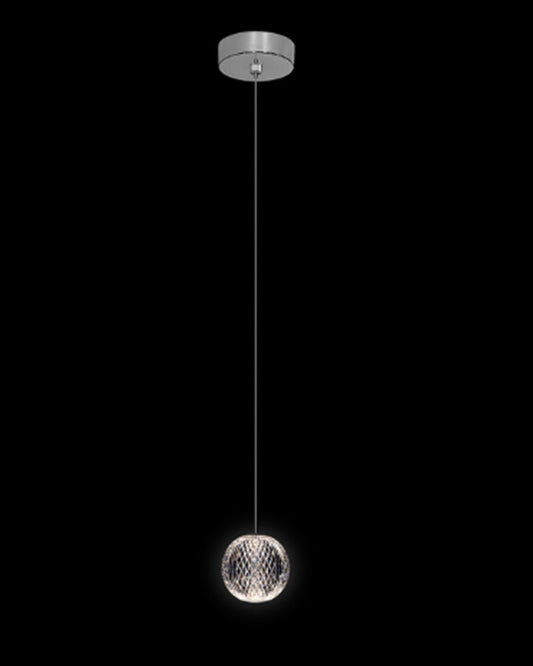 Diamante Single Pendant Chrome diamante  ceiling-pendant-lights  Bedroom  Lounge  Kitchen  Hallway MD20001012-1ACHR illuminati light