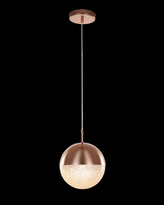 Eclipse Single Pendant Large Matt Copper 20cm Sphere Illuminati Light