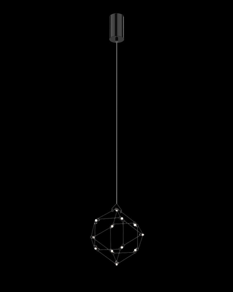 Lucciola Single Pendant D16.5 Black Illuminati Light